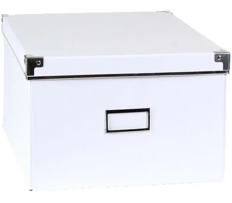 BOITE VERRE COUVERCLE BLANC 15*15*10.5