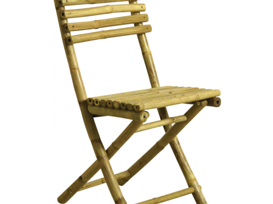 Chaise  pliante en bambou naturel