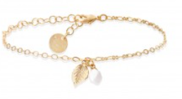 BRACELET CHAINE SUNSET  1 FEUILLE