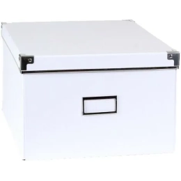 BOITE VERRE COUVERCLE BLANC 15*15*10.5