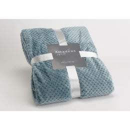 PLAID DAMIER BL CANAR 130 X 170 